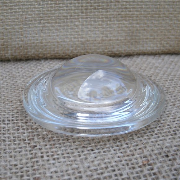 Vintage Round Glass Dome Magnifier - Picture 3 of 12